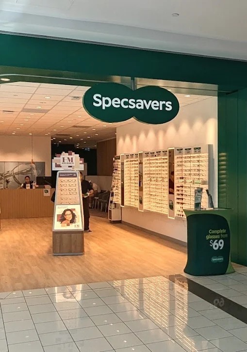 Guildford Eye Clinic storefront inside Guildford Town Centre